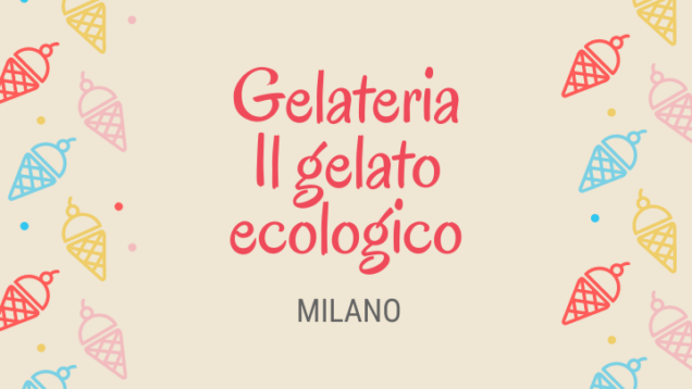 gelato ecologico