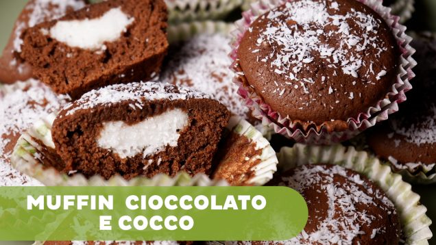 MUFFIN VEGANI CIOCCOLATO E COCCO
